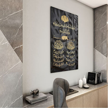 Dini Cam Tablo - Yatay Hat Sanatı - Dini Motif 10-026