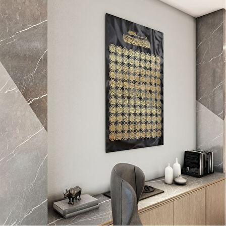 Dini Cam Tablo - Yatay Hat Sanatı - Dini Motif 10-039