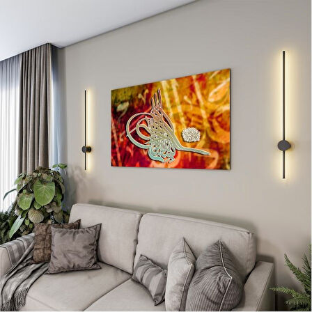 Dini Cam Tablo - Yatay Hat Sanatı - Dini Motif 11-031