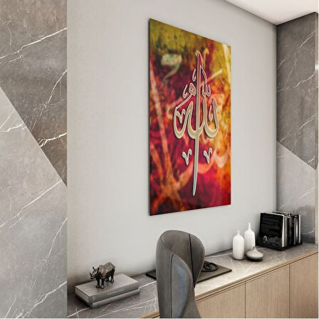 Dini Cam Tablo - Yatay Hat Sanatı - Dini Motif 12-004