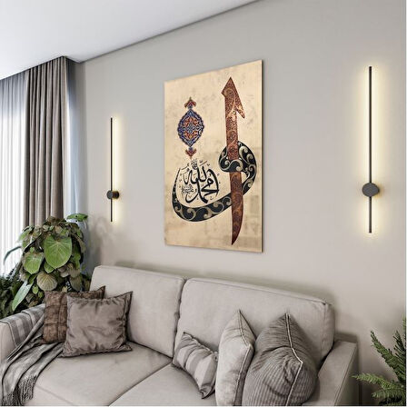 Dini Cam Tablo - Dini Motif - Yatay Motif 13-034