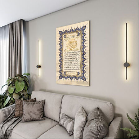 Dini Cam Tablo - Dini Motif - Yatay Motif 13-036