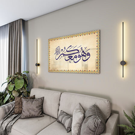 Dini Cam Tablo - Yatay Hat Sanatı - Dini Motif 14- 025