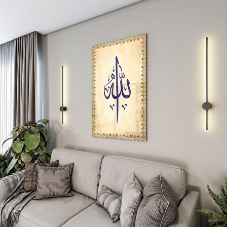 Dini Cam Tablo - Dikey Hat Sanatı - Dini Motif 14- 004