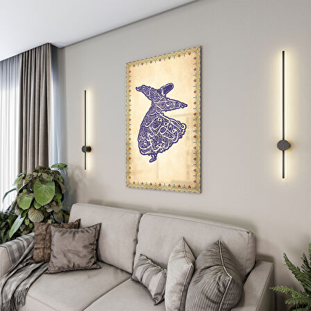 Dini Cam Tablo - Dikey Hat Sanatı - Dini Motif 14- 029