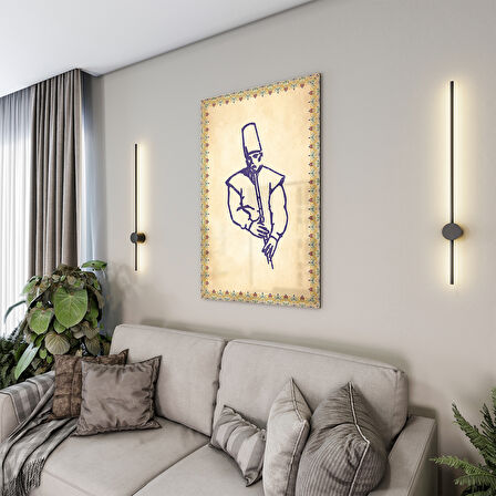 Dini Cam Tablo - Dikey Hat Sanatı - Dini Motif 14- 033