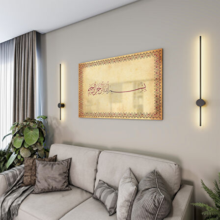 Dini Cam Tablo - Yatay Hat Sanatı - Dini Motif 15- 005