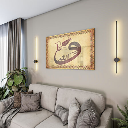 Dini Cam Tablo - Yatay Hat Sanatı - Dini Motif 15- 035