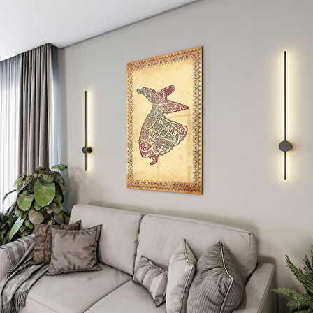 Dini Cam Tablo - Dikey Hat Sanatı - Dini Motif 15- 029