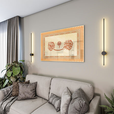 Dini Cam Tablo - Yatay Hat Sanatı - Dini Motif 17- 012