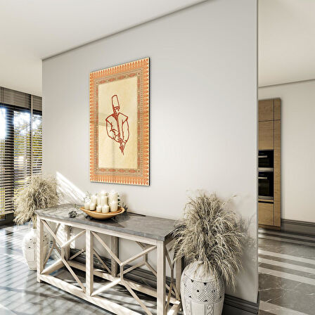 Dini Cam Tablo - Dikey Hat Sanatı - Dini Motif 17- 033