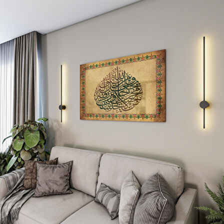 Dini Cam Tablo - Yatay Hat Sanatı - Dini Motif 18- 039