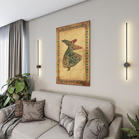 Dini Cam Tablo - Dikey Hat Sanatı - Dini Motif 18- 029