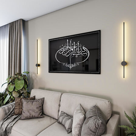 Dini Cam Tablo - Yatay Hat Sanatı - Dini Motif 19- 006