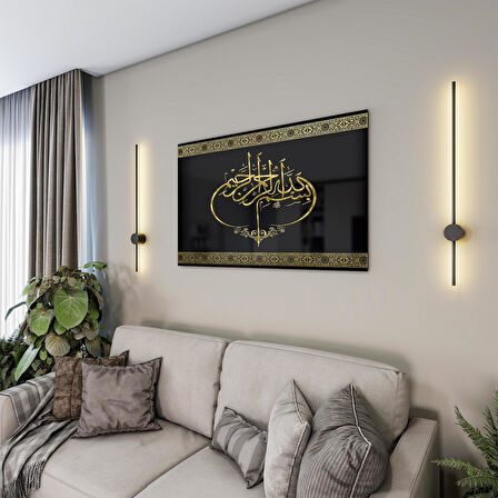 Dini Cam Tablo - Yatay Hat Sanatı - Dini Motif 20- 006