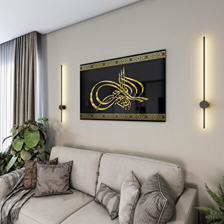 Dini Cam Tablo - Yatay Hat Sanatı - Dini Motif 20- 020