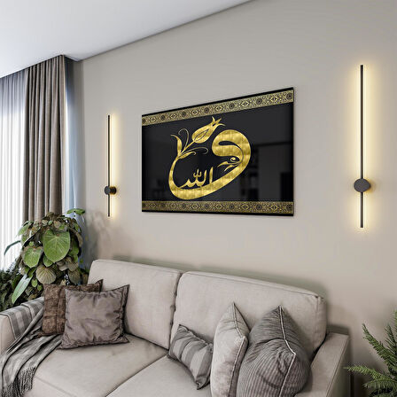 Dini Cam Tablo - Yatay Hat Sanatı - Dini Motif 20- 035