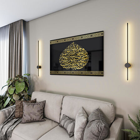 Dini Cam Tablo - Yatay Hat Sanatı - Dini Motif 20- 039