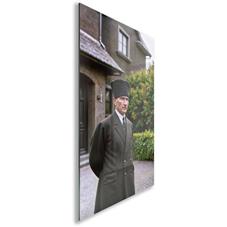 Atatürk Cam Tablo - Yatay Motif 01-007