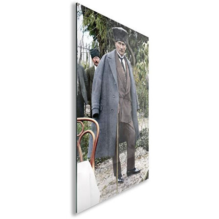 Atatürk Cam Tablo - Yatay Motif 01-021