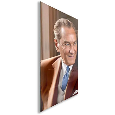 Atatürk Cam Tablo - Yatay Motif 01-049