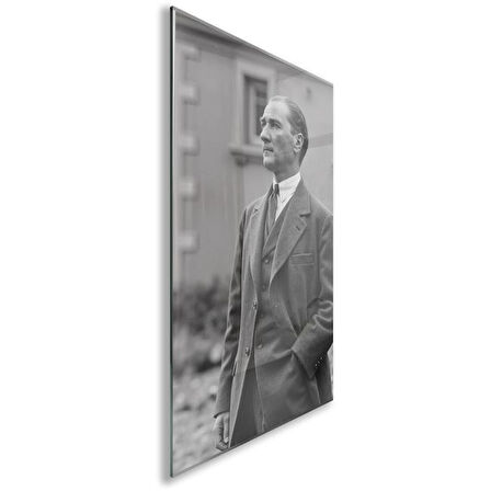 Atatürk Cam Tablo - Yatay Motif 01-050