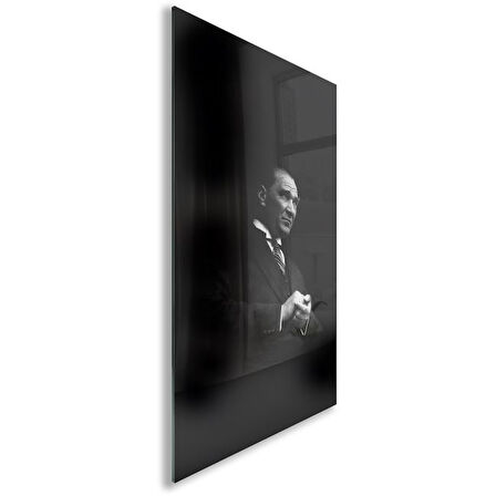 Atatürk Cam Tablo - Yatay Motif 01-052