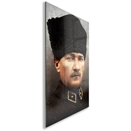 Atatürk Cam Tablo - Yatay Motif 01-053