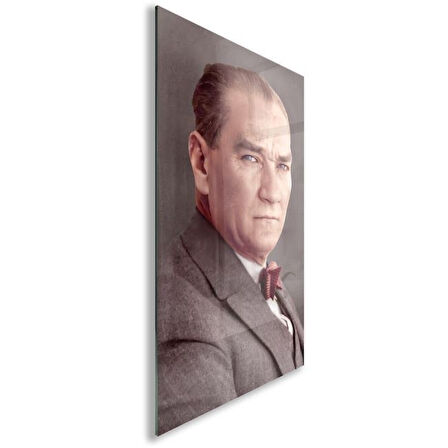 Atatürk Cam Tablo - Yatay Motif 01-058