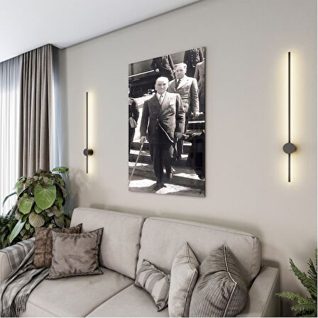 Atatürk Cam Tablo - Yatay Motif 01-071