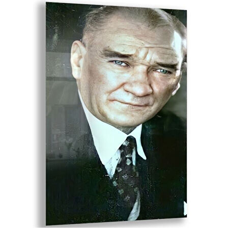 Atatürk Cam Tablo - Yatay Motif 01-081