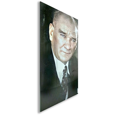 Atatürk Cam Tablo - Yatay Motif 01-081