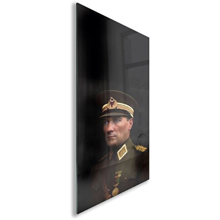 Atatürk Cam Tablo - Yatay Motif 01-088