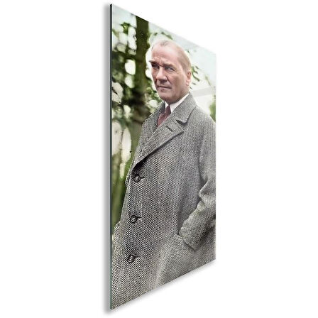 Atatürk Cam Tablo - Yatay Motif 01-093