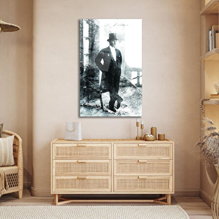Atatürk & Bayrak Cam Tablo