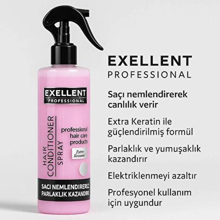 EXELLENT KOLAY TARAMA SPREYİ PİNK-SARI