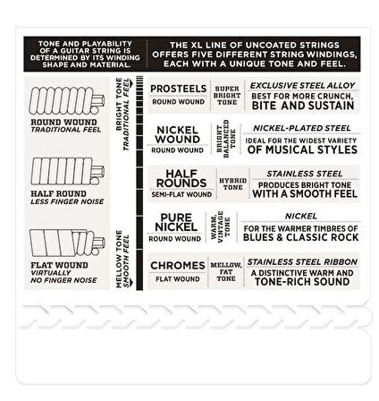 DADDARIO EXL110-10P (10 SET) ELEKTRO GİTAR TEL SETİ, XL, 10-46, NICKEL