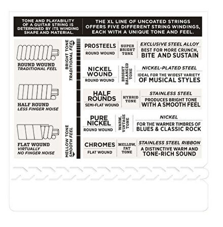 DADDARIO EXL110 ELEKTRO GİTAR TEL SETİ, XL, 10-46, REGULAR LIGHT