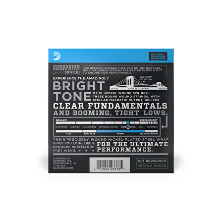 DADDARIO EXL170TP BASS GİTAR TEL SETİ , XL, 45-100