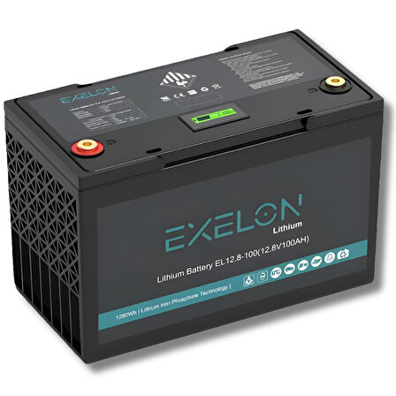 Exelon 12.8 V 100 AH Lityum Akü