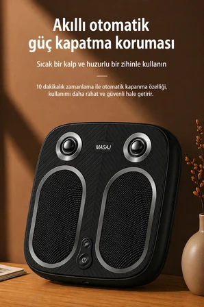 Silindir Ovalamalı ve Titreşimli Ayak Masaj Aleti Ayarlı Isıtmalı Şarjlı Ayak Ovalama Masaj Cihazı