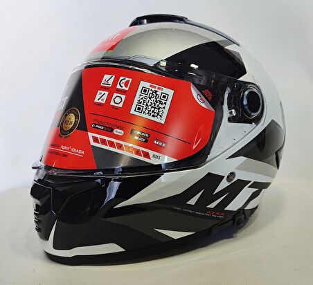 Mt Thunder 4SV Exeo C2 Pearl İç Güneş Vizörlü Kask Gri - Siyah M