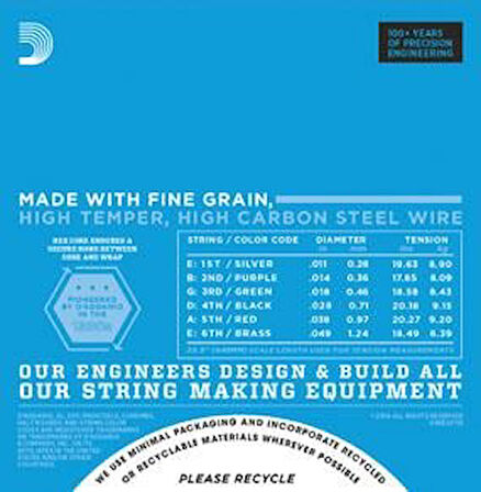 DADDARIO EXP115 ELEKTRO GİTAR TEL SETİ, 11-49, COATED NICKEL