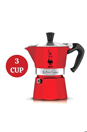 Moka Express 3 Cup Red - Kırmızı