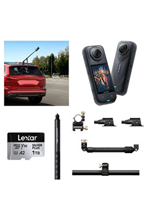 X5 Aksiyon Kamerası - Racing Araç Kit 1 TB