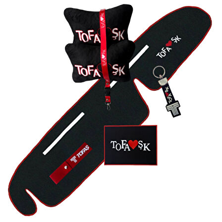 Tofaş Şahin Doğan Kartal Yüksek Torpido Koruma Halısı / Tofaş Siyah Polar Yastık Oto Aksesuar