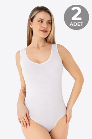 Delux Serisi Çıtçıtlı Atlet / Body 2'li Günlük Giysi Tekstil Ürün Pamuklu Üst