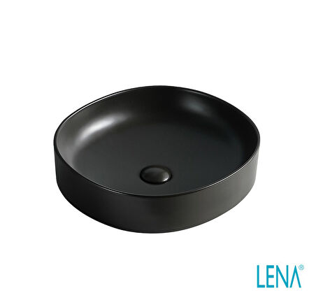 LENA TEZGAHÜSTÜ LAVABO EY-4711MS MAT SİYAH