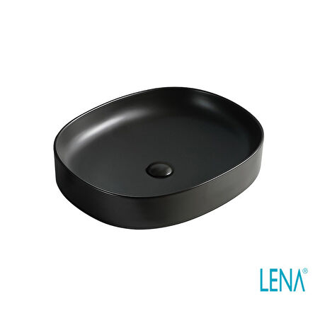 LENA TEZGAHÜSTÜ LAVABO (MAT SİYAH) EY-4712MS