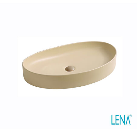 LENA TEZGAHÜSTÜ LAVABO (MAT KREM) EY-4714MK